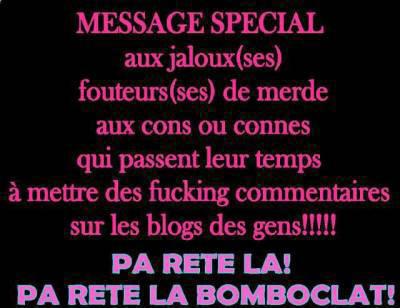 AVIS AUX FOUTEURS DE MERDE....